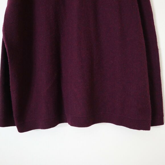 The Kooples Sport Size XS Cashmere Zip Front V Neck Sweater Burgundy Red - Picture 12 of 12
